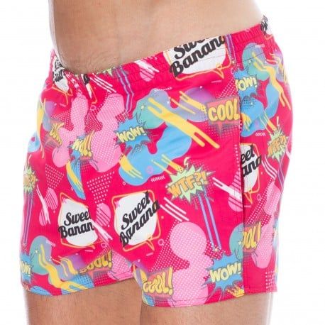  Short de Bain Comics Rose