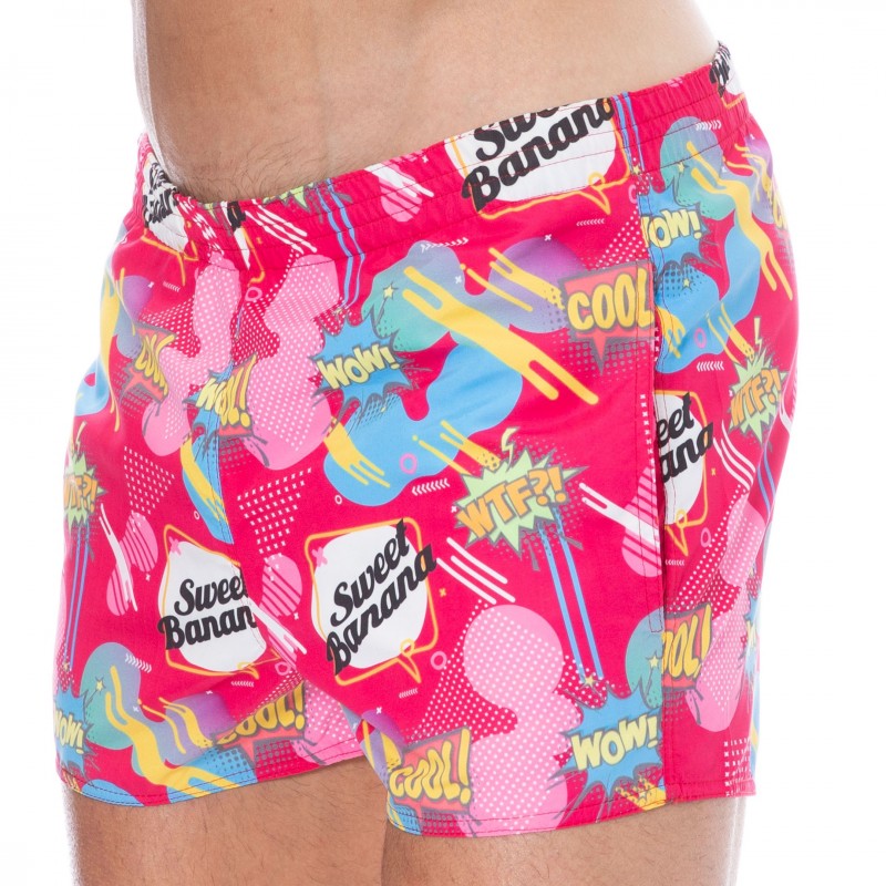  Short de Bain Comics Rose