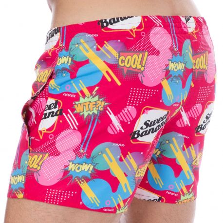  Short de Bain Comics Rose