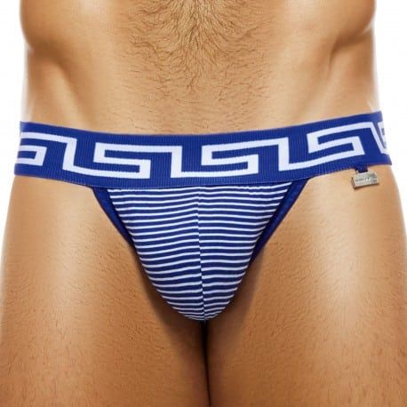 Modus Vivendi Jock Strap Hellenic Rayé Bleu - Blanc
