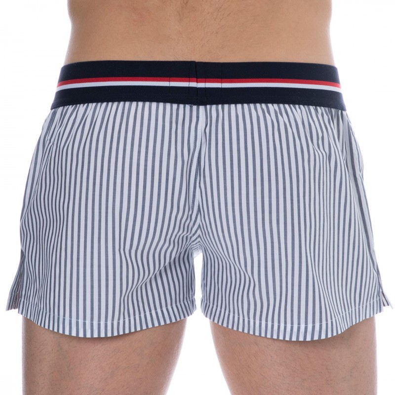 SKU Cotton Boxer Shorts - Blue Stripes