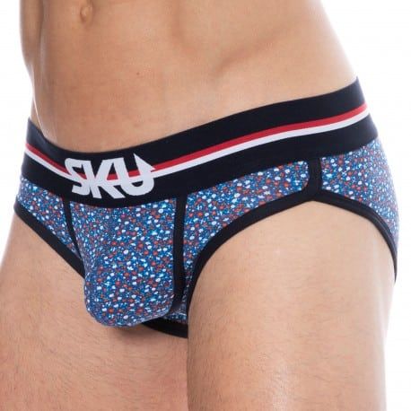 SKU Slip Coton Floral Bleu