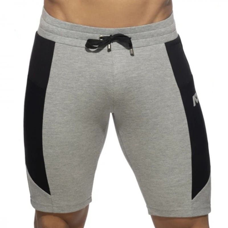 Addicted Short Sport Long AD Coton Gris Chiné