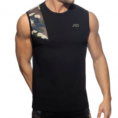 Addicted AD Cotton Tank Top - Black