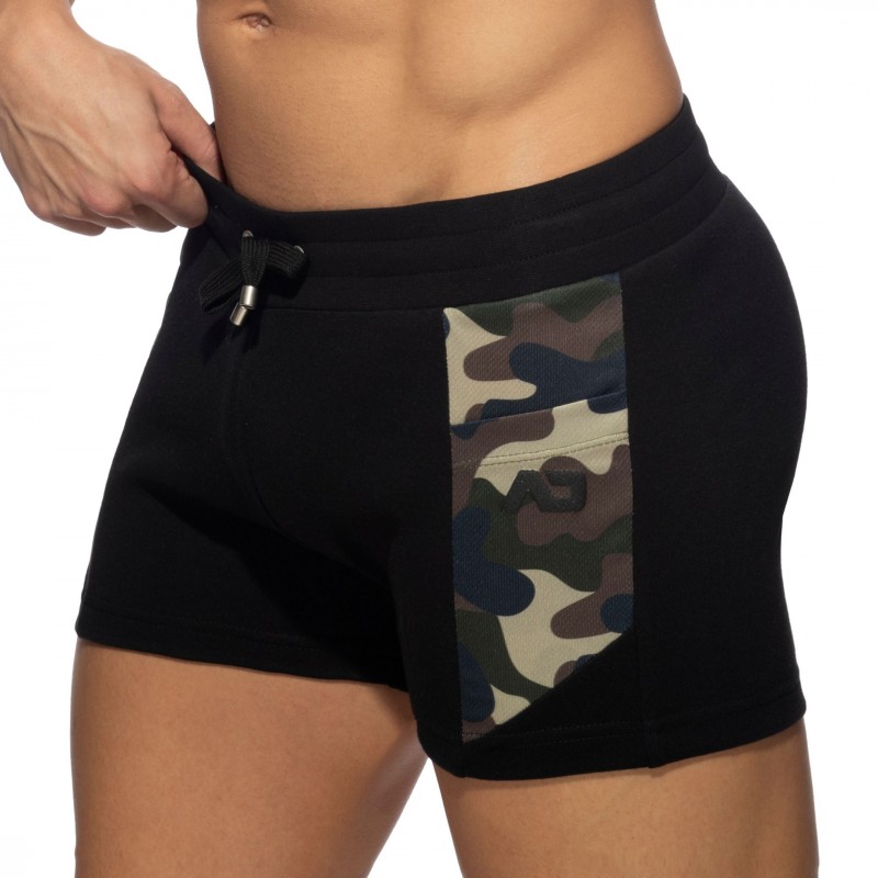 Addicted Short Sport AD Coton Noir