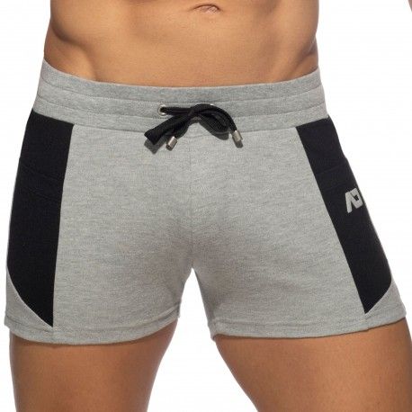 Addicted Short Sport AD Coton Gris Chiné
