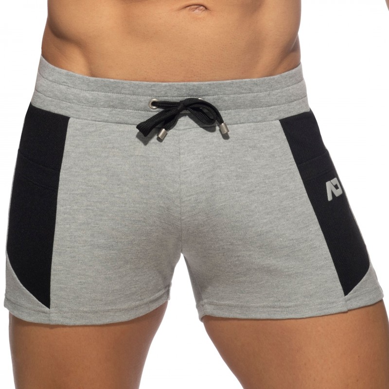 Addicted Short Sport AD Coton Gris Chiné