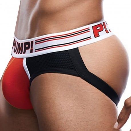 Pump! Jock Strap E-Racer Circuit Rouge - Noir