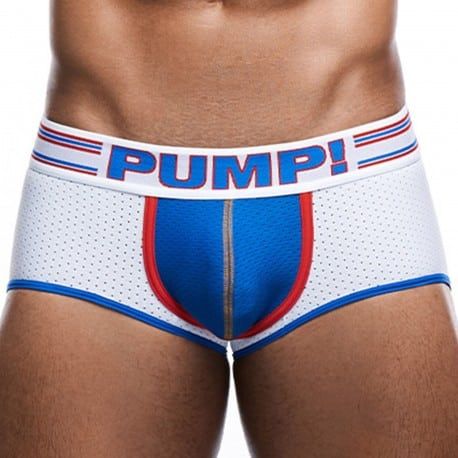 Pump! Shorty Bottomless Access E-Racer Velocity Blanc - Bleu Electrique
