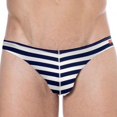 SKU Slip de Bain Bikini Marinière
