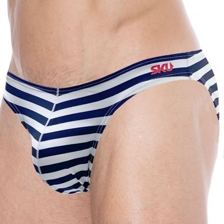 SKU Slip de Bain Bikini Marinière