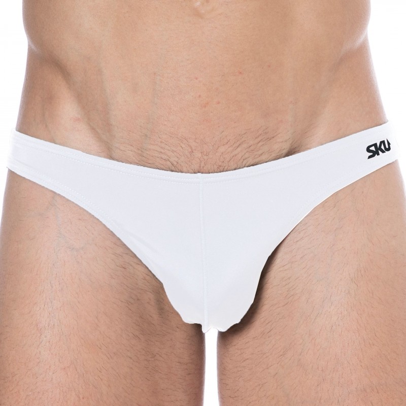 SKU Slip de Bain Bikini Blanc
