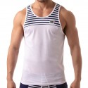 TOF Paris Débardeur Mesh Iconic Blanc - Marinière