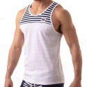TOF Paris Débardeur Mesh Iconic Blanc - Marinière