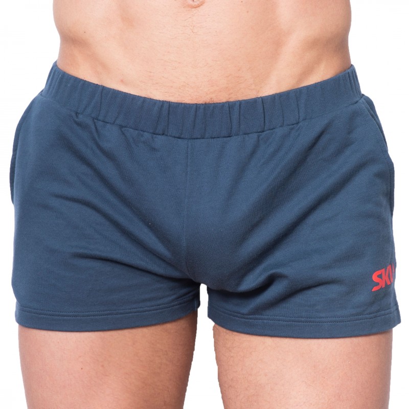 SKU Short de Sport Coton Bleu Marine