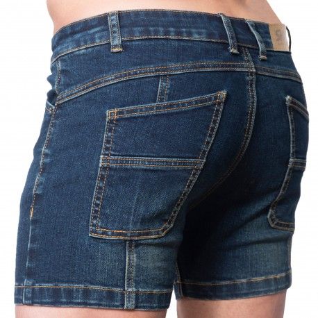 SKU Mini Short Jeans Original Super Push-Up Bleu Marine
