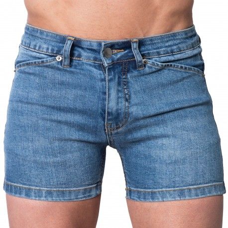 SKU Super Push-Up Original Mini Jeans Shorts - Indigo Blue