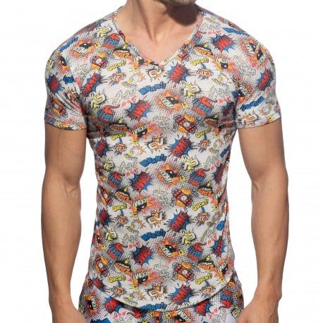 Comic Microfiber T-Shirt - White