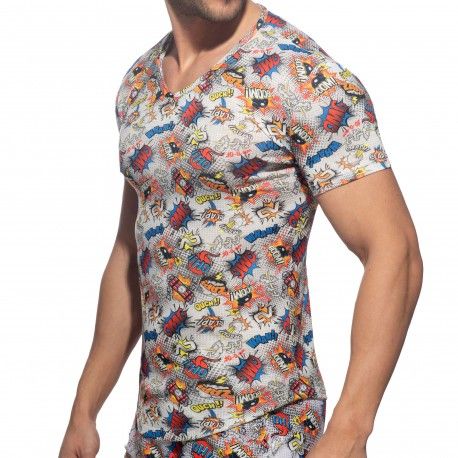 Comic Microfiber T-Shirt - White