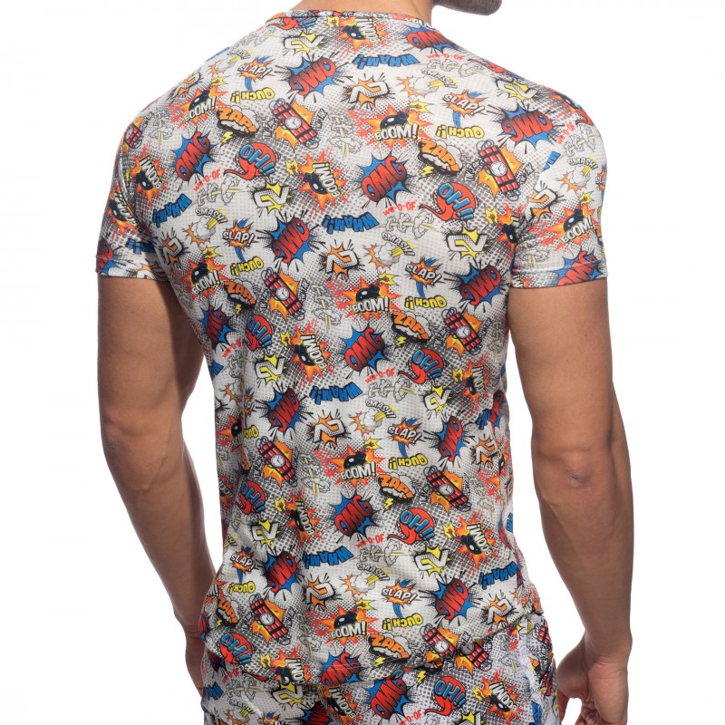 Addicted Comic Microfiber T-Shirt - White