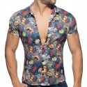 Addicted Comic Summer Shirt - Navy
