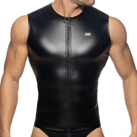Addicted Débardeur Zip Fetish Noir