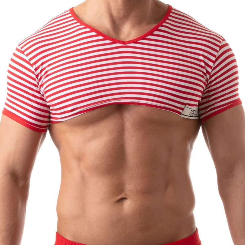 TOF Paris T-Shirt Crop Sailor Rouge