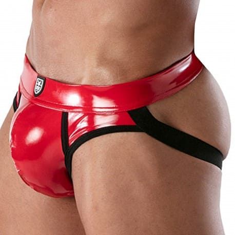 TOF Paris Jock Strap Vinyl Rouge