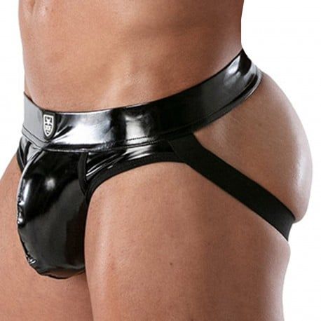 TOF Paris Jock Strap Vinyl Noir