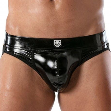 TOF Paris Jock Strap Vinyl Noir