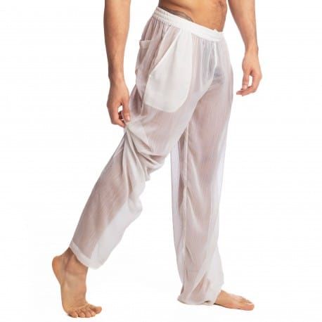 L'Homme invisible Pantalon Lounge Chantilly Blanc