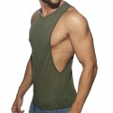 Addicted Flame Low Rider Tank Top - Khaki