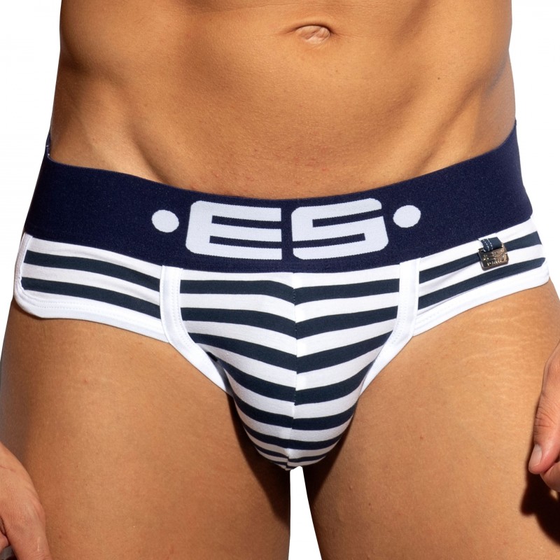 ES Collection Slip Double Side Coton Marinière