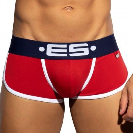 ES Collection Shorty Double Side Coton Rouge - Marine