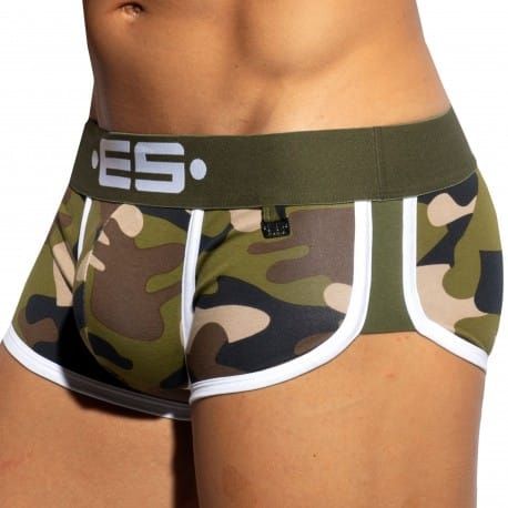ES Collection Shorty Double Side Coton Camouflage - Kaki
