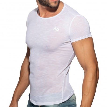 Addicted T-Shirt Flame Blanc