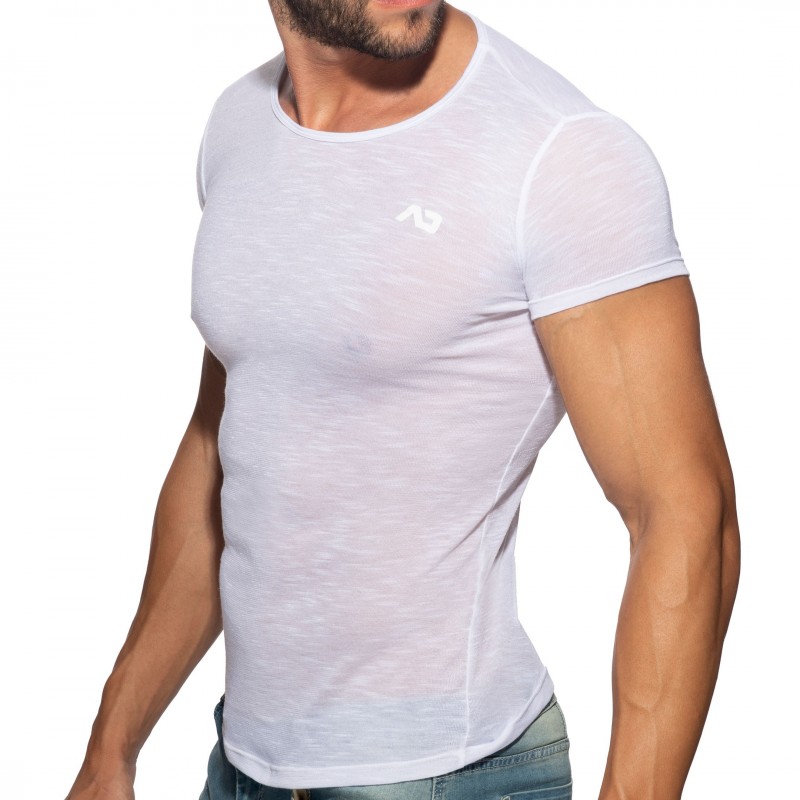 Addicted T-Shirt Flame Blanc