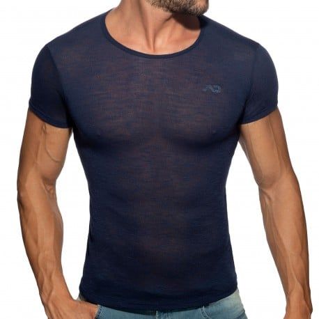 Addicted T-Shirt Flame Bleu Marine