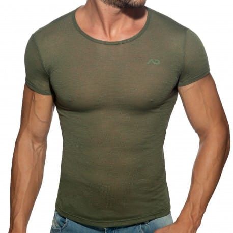 Addicted Flame T-Shirt - Khaki