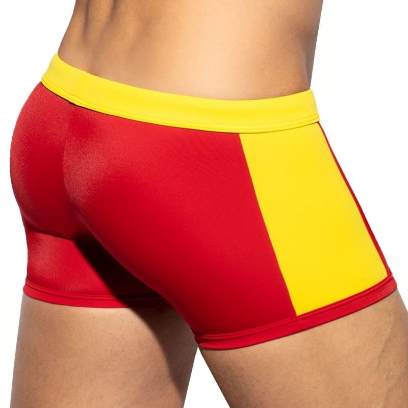 ES Collection Flag Swim Trunks - Red - Yellow