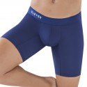  Boxer Long Classic Match Microfibre Bleu Marine
