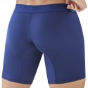  Boxer Long Classic Match Microfibre Bleu Marine