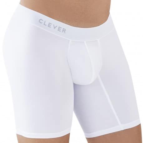  Boxer Long Caribbean Coton Blanc
