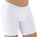  Caribbean Cotton Long Boxer Briefs - White