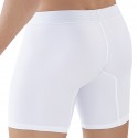  Caribbean Cotton Long Boxer Briefs - White