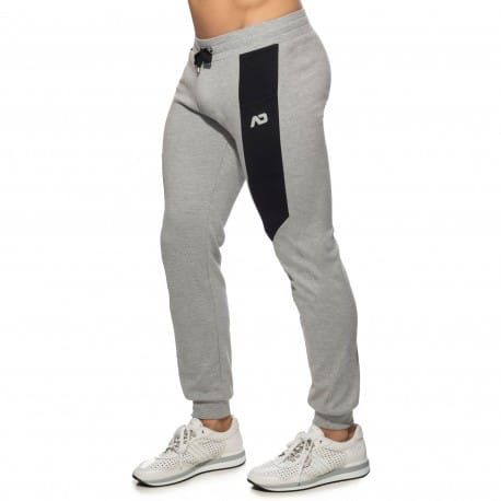 Addicted Pantalon Sport AD Coton Gris Chiné