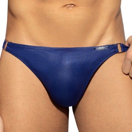 ES Collection String Shiny Recycled Rib Bleu Marine