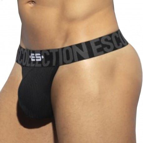 ES Collection String Recycled Rib Band Noir