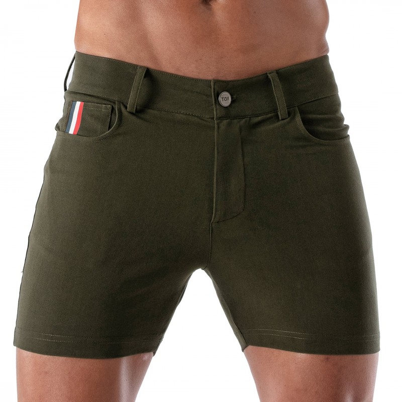 TOF Paris Patriot Chino Shorts - Khaki