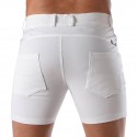 TOF Paris Bermuda Chino Patriot Blanc